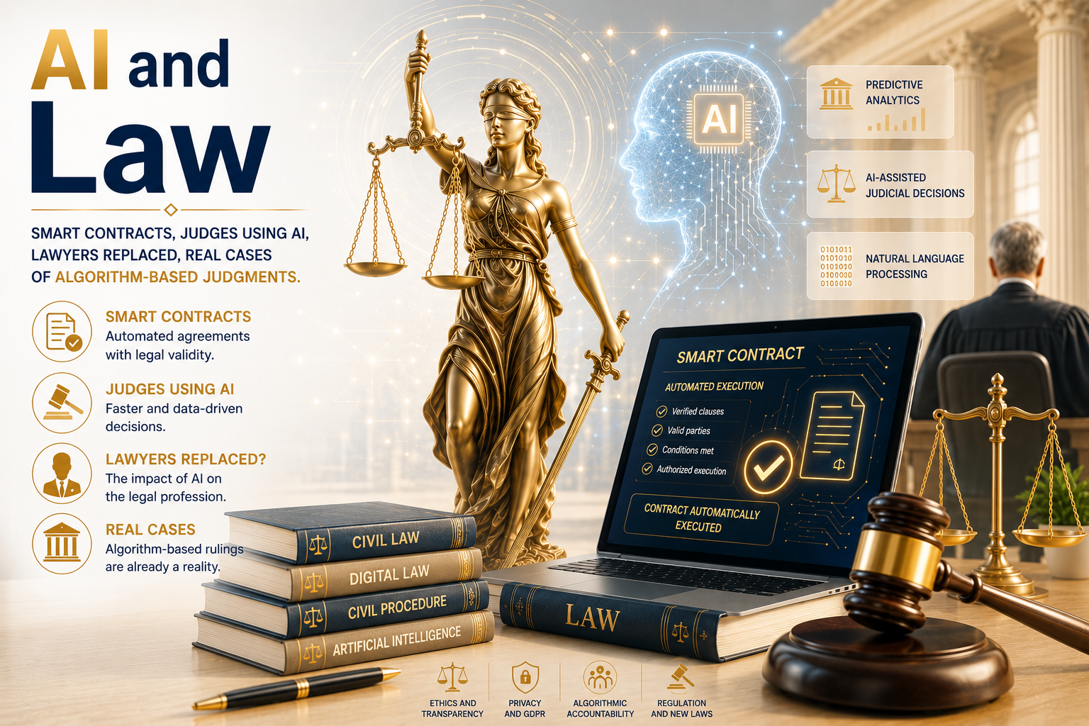 AI and Law — smart contracts, digital courts and the future of legal practice