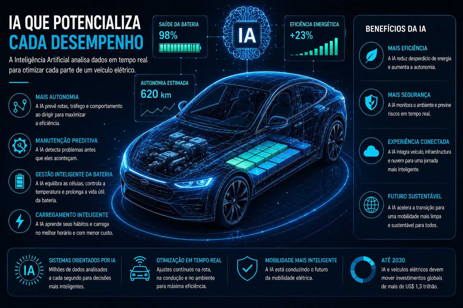 IA que Potencializa cada Desempenho — Infográfico TechTurbo